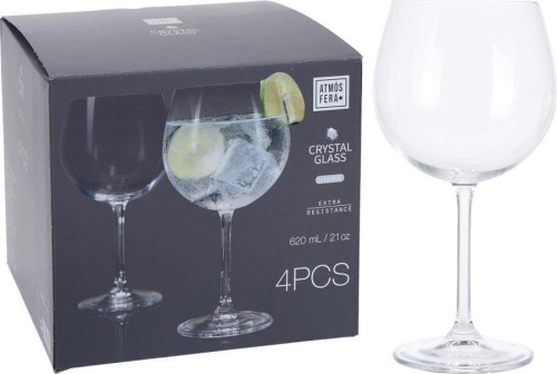 Gin Tonic Glass 620 ml Set 4 pcs