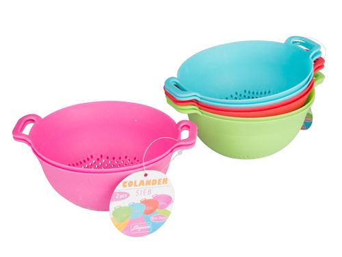 Small Plastic Colander Strainer 2 Set