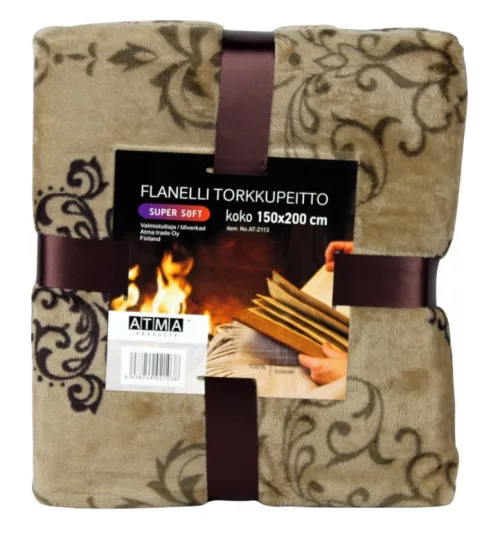 Torkkupeitto ruskea 150*200 cm