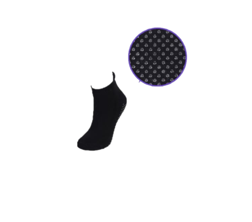 non slip sukat Musta  35-38 puuvilla 80%