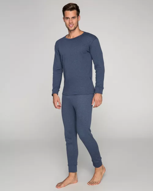 TF Plain Interlock Adult Set Navy Blue L
