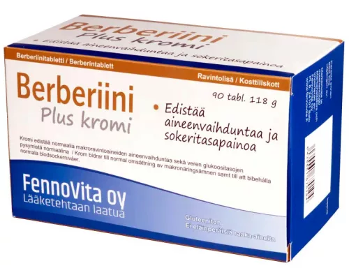 Fennovita Berberiini Plus Kromi 90 tabl. ravintolisä