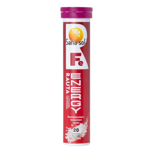 Sana-sol Fe-Energy rauta  20 poretbl
