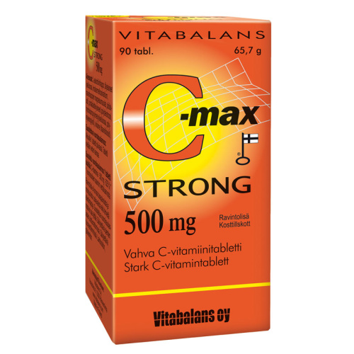 C-max Strong 500mg Vahva C-vitamiinitabletti 90 kpl
