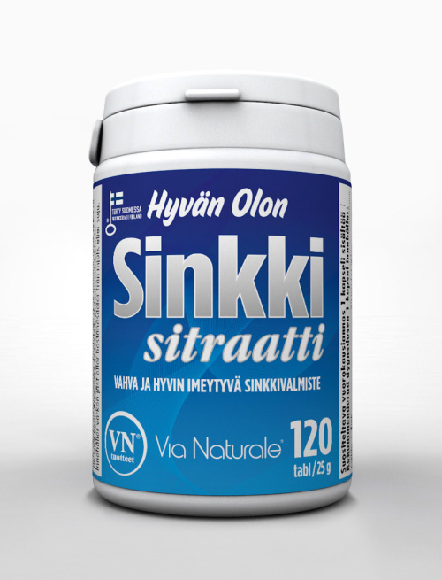 VN Hyvän Olon Sinkki Sitraatti, 120tbl