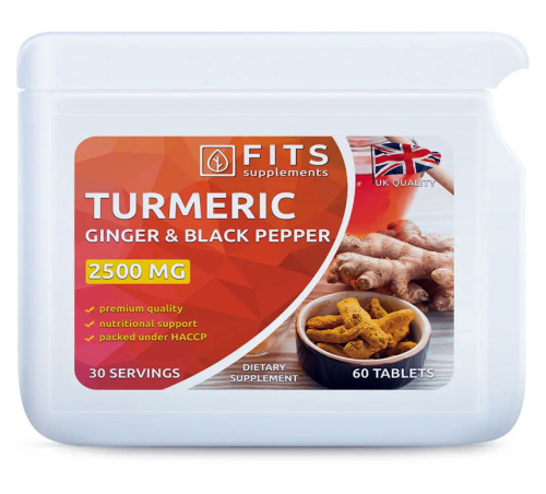 Turmeric Strong 2500mg with Ginger and Black Pepper 60 tablets