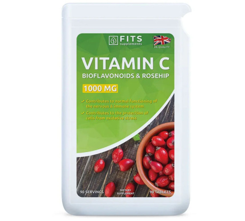 Vitamin C 1000mg with Rosehip and Bioflavonoids 90 tablets