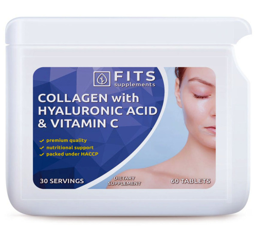 Collagen with Hyaluronic Acid and Vitamin C 60 tablets