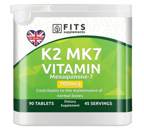 Vitamin K2 MK7 100 mcg 90 tablets