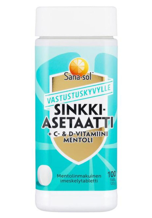 Sana-sol Sinkki+C-vitamiini 100tabl