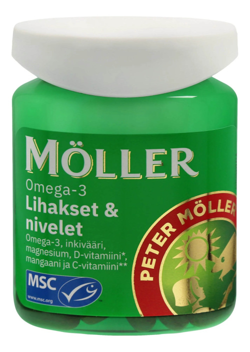 Möller 60kaps Omega-3 Lihakset&nivelet