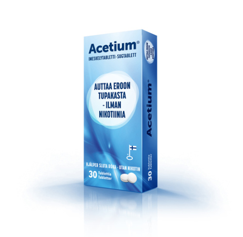Acetium auttaa eroon tupakasta 30tab