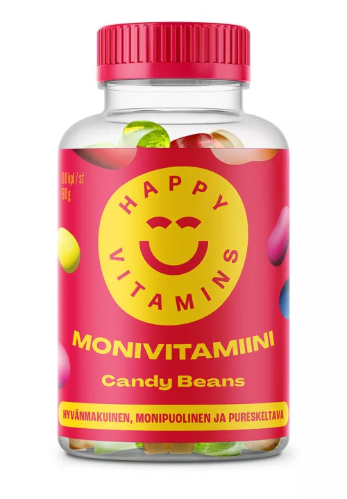 HAPPY VITAMINS monivitamiini Candy Beans 100kpl