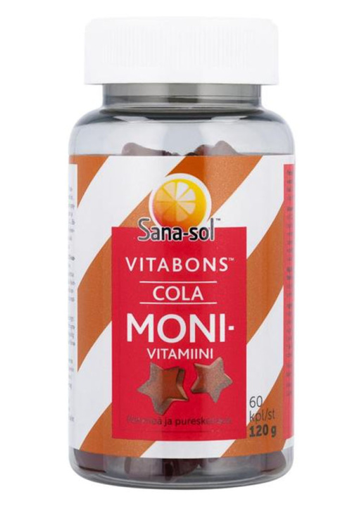 Sana-sol Vitabons Monivitamiini Cola 60kaps