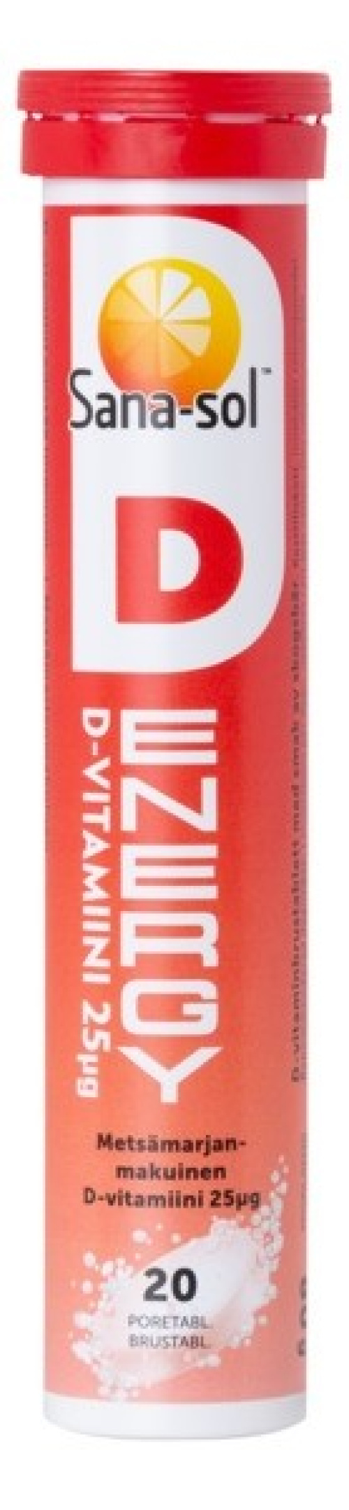 Sana-sol D-Energy D25æg,  20 poretbl