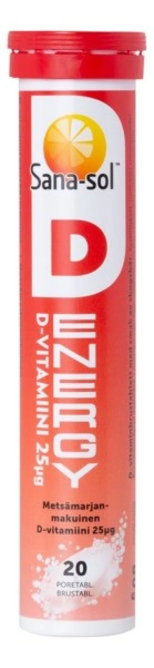 Sana-sol D-Energy D25æg,  20 poretbl
