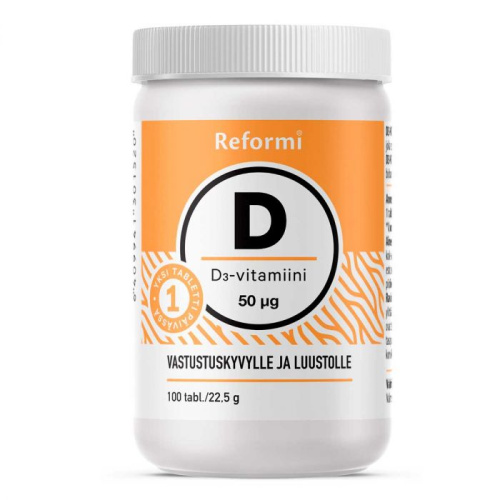 Monivita D-vitamiini 50mg tabl 100kpl