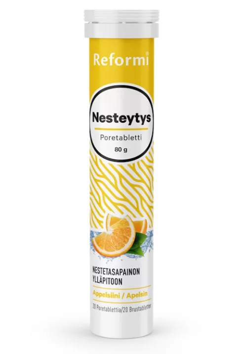 Reformi nesteytysporetabletti mg+C+B+niasiini appelsiini 20tabl
