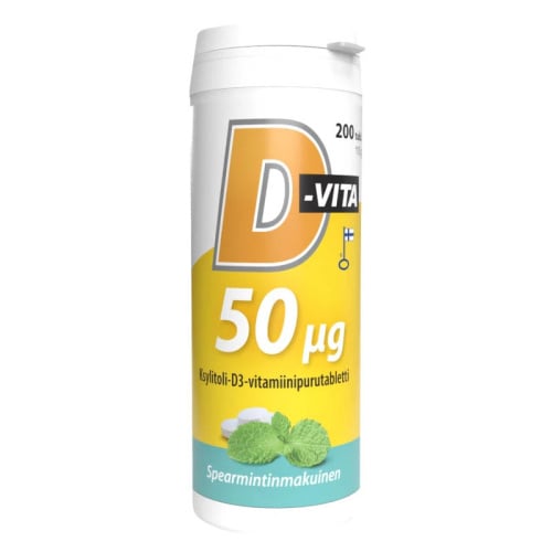 D-vita Spearmint 50 µg 200 tabl