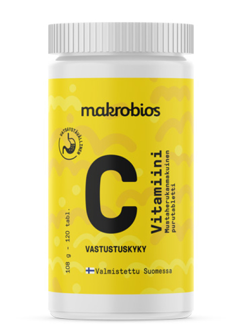 Makrobios C-vitamiini 120tabl 108g