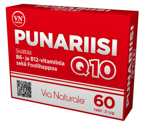 Via Naturale Punariisi Q10 + B6, B12, Foolihappo 60tabl 21,8g