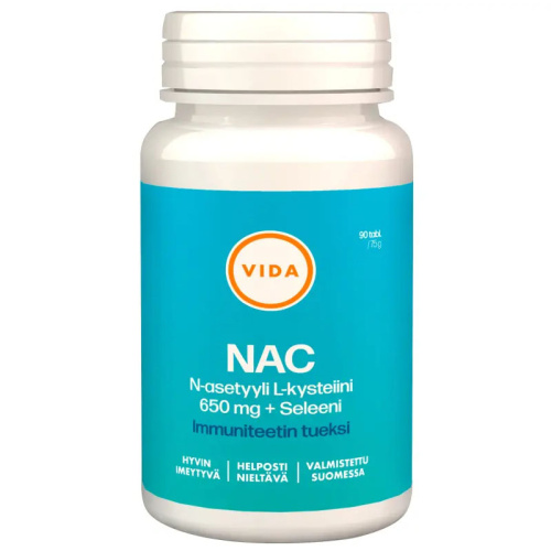 Vida NAC 650 mg + seleeni 90tabl