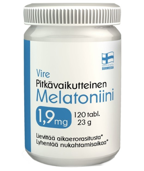 Vire Melatoniini pitkävaikutteinen 1,9mg