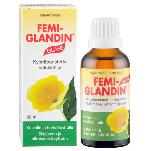 Femiglandin GLA+E helokkiöljy 50ml