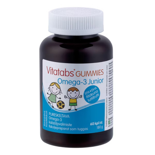 Vitatabs Omega-3 Junior TuttiFrutti 60kp