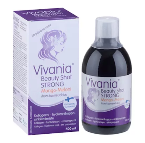 Vivania Beauty Shot Strong mango-meloni 500ml