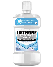 Listerine Mouthwash Advanced White 500ml