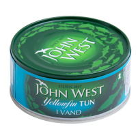 John West Yellowfin tonnikalaviipaleita vedessä 160g/112g