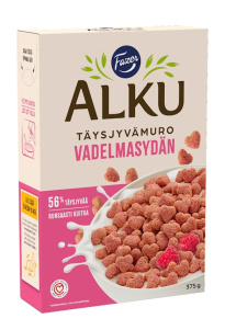 Fazer Alku täysjyvämuro vadelmasydän 375g