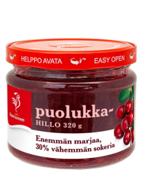 Saarioinen Puolukkahillo vähemmän sokeria 320g