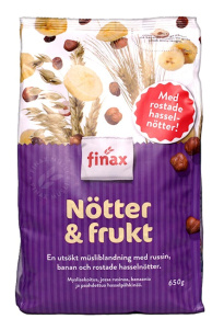 Finax Mysli Pähkinä & Hedelmä 650g