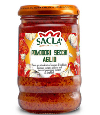 Sacla Aurinkokuivattu Tomaatti-valkosipuli pastakastike 190g