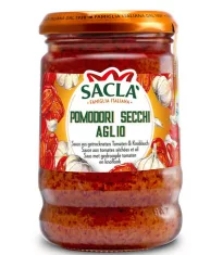 Sacla Aurinkokuivattu Tomaatti-valkosipuli pastakastike 190g