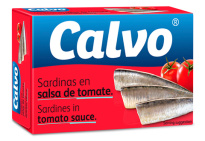 Calvo sardiinit tomaattikastikkeessa 120g/84g