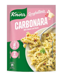 Knorr Carbonara Spaghetteria pasta-ateria Pekonia ja juustoa 154g