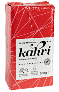 Menu keskipaahtoinen kahvi 500g suodatinjauhatus RFA