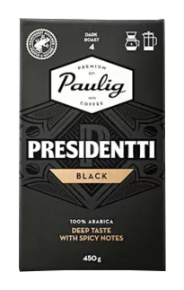 Paulig Presidentti Black Label kahvi suodatinjauhatus 450g
