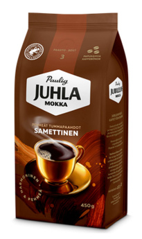 Paulig Juhla Mokka Samettinen kahvipapu 450g