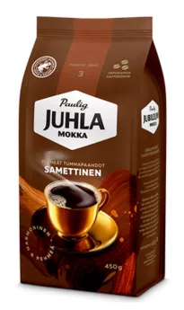Paulig Juhla Mokka Samettinen kahvipapu 450g