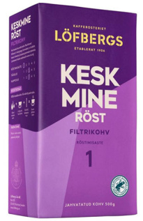 LÖFBERGS Suodatinkahvi keskipaahto 500g