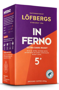 Löfbergs Inferno Erittäin tumma Suodatinkahvi 450g rfa