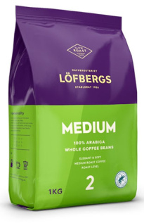 LÖFBERGS Kahvipavut 1 kg (keskipaahto)