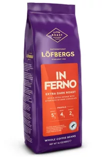 Löfbergs Inferno Extra Dark Roast Papukahvi 400 g RFA