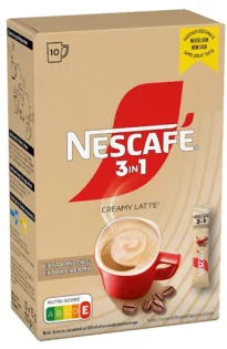 Nescafé 3in1 Creamy Latte 10kpl/150g pikakahvi