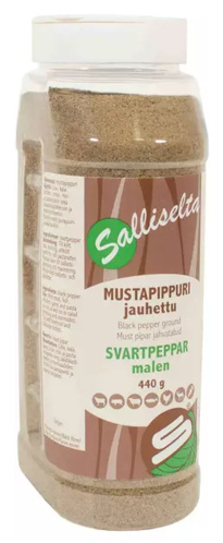 Salliselta Mustapippuri jauhettu 440g