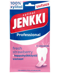Jenkki Professional Fresh Strawberry +C täysksylitolipurukumi 90g